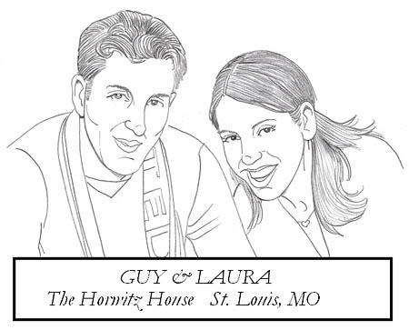 Guy & Laura pencil sketch